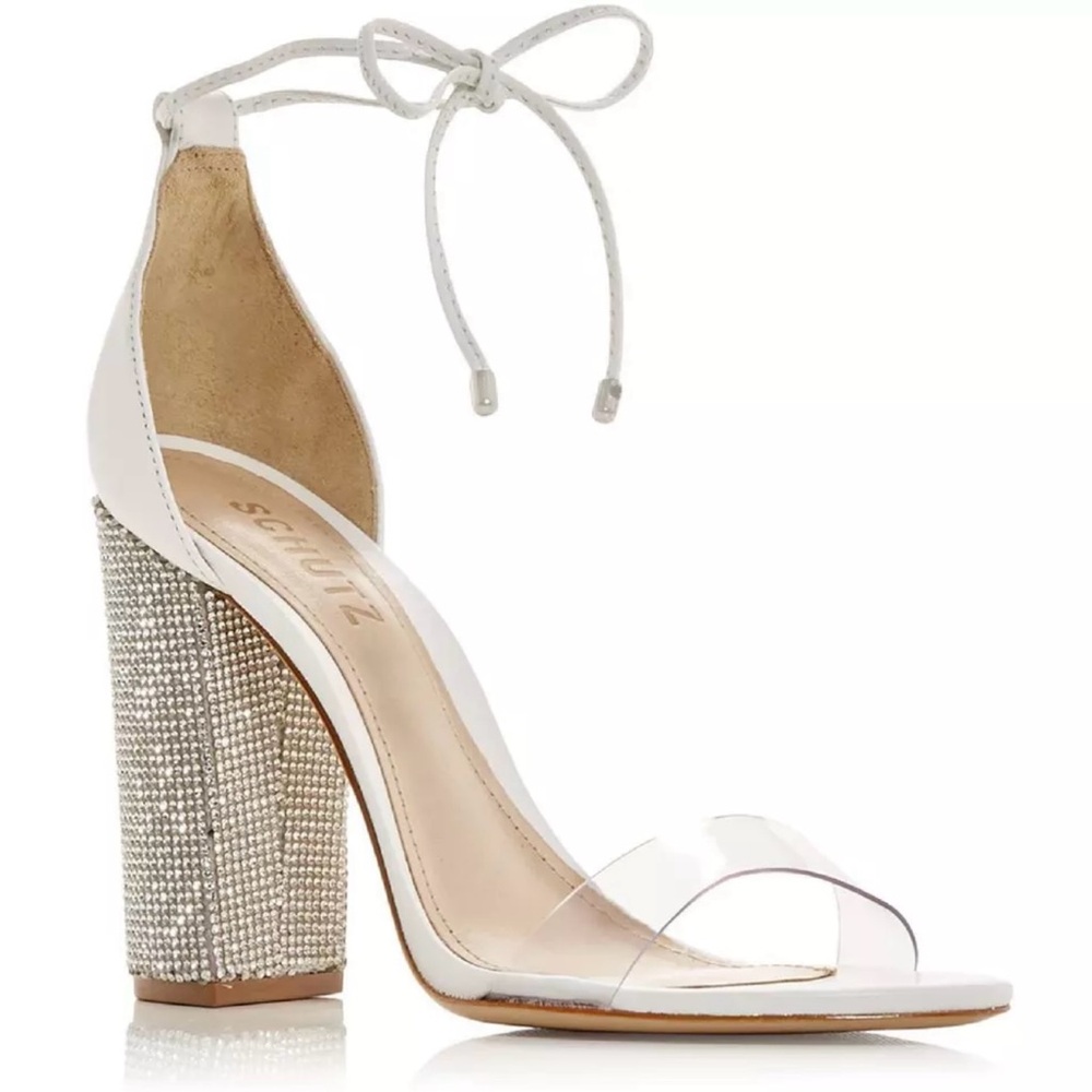 Schultz Women’s Anahe White Suede Heel Shoes 6B